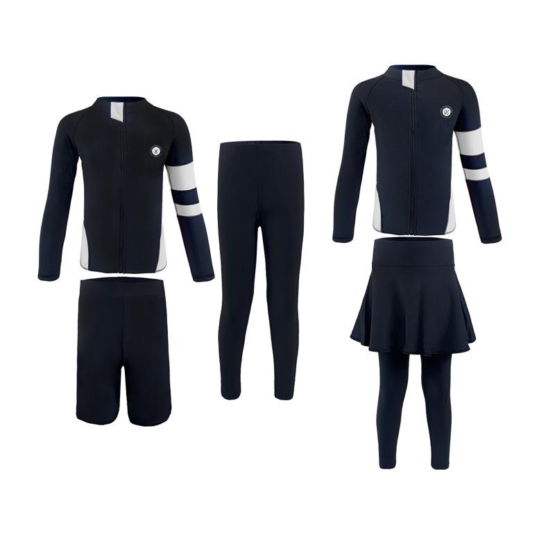 Kids' Korean Style Quick-Dry Sun Protection Long Sleeve Wetsuit: Baby to Student Sizes