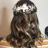 Wedding Crystal Flower Leaf Pearl Headband Hairband Tiaras For Women Bride Party Bridal Wedding Hair Accessories Jewelry Gift
