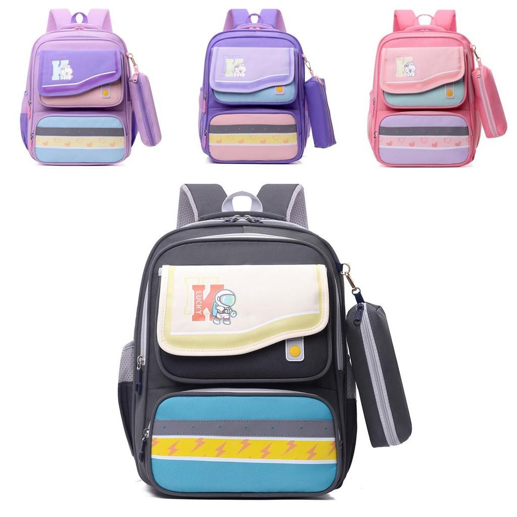 Adorable Girl's School Backpack For Primary Students With Trendy Color Combinations