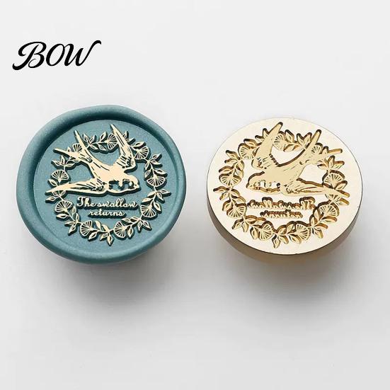 Wedding Invitation Stamp Brass Wax Seal Heads, Alphabet Christmas Embossed Sealing Artistic Relief Head for Envelope Gift Wrapping Journal Scrapbook