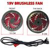 Men Outdoor Summer DC Connector Electric Fan Cooling Jackets 19V 24V Air Conditioning Fan With Cable Air Conditioner Fan