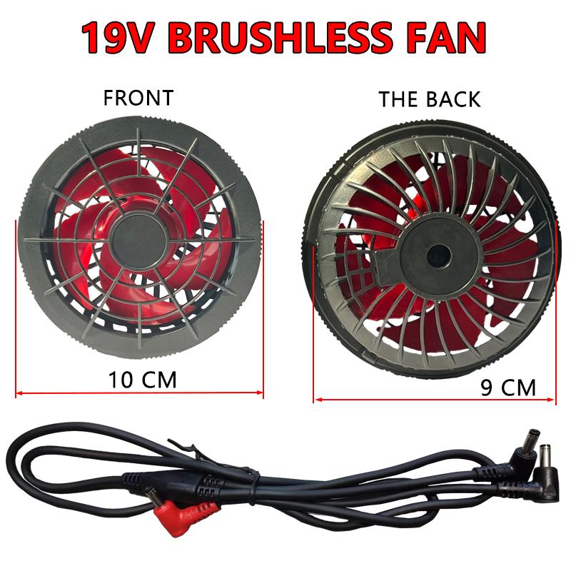 Men Outdoor Summer USB Electric Fan Cooling Jackets generation 19 24V Air Conditioning Fan With Cable Air Conditioner Fan#Co