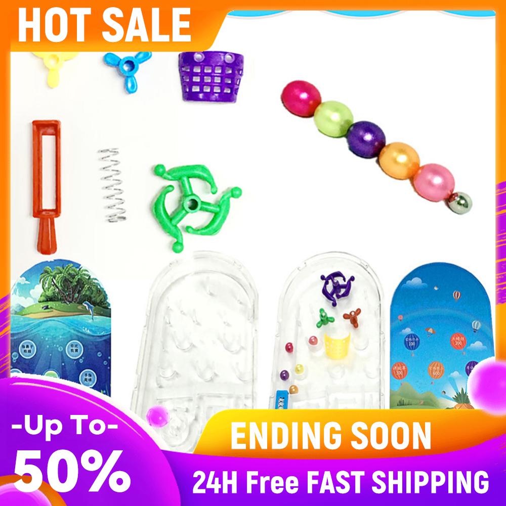 

Mini Pinball Desktop Games Machine Cartoon Children Gifts Puzzle Toy Novelty Peer Interaction Toy Desktop Maze Game Xmas Gifts China Mainland