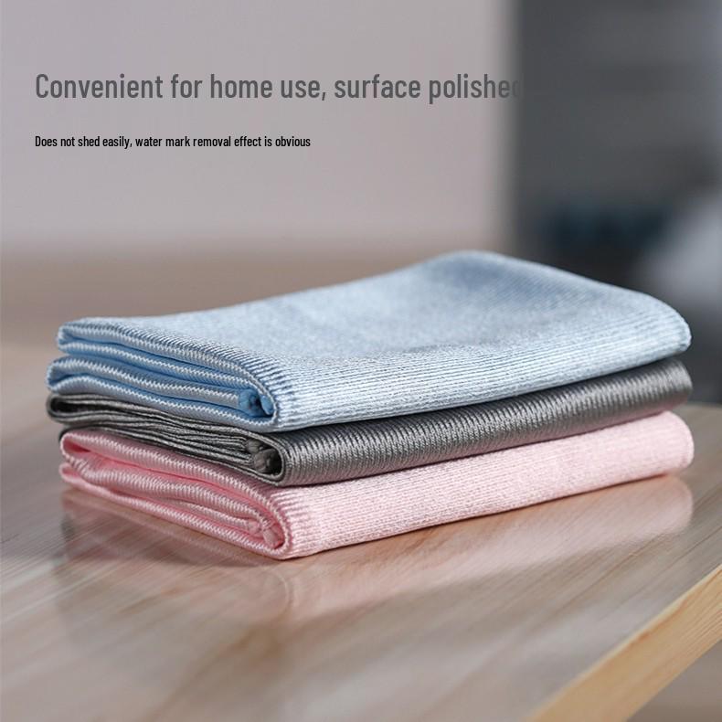Microfiber Lint-Free Glass Cleaning Cloth for Mirrors and Wine Glasses