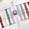Wąski pasek do paska Apple Watch 40mm 41mm 42mm 38mm 49 44mm 45mm grawerowana silikonowa bransoletka Correa seria 8 7 6 9 5 4 3 SE Ultra