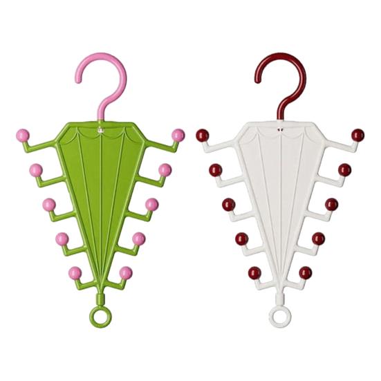 V Shaped Double-Sided Closet Organizer with 360° Rotating Space Saving