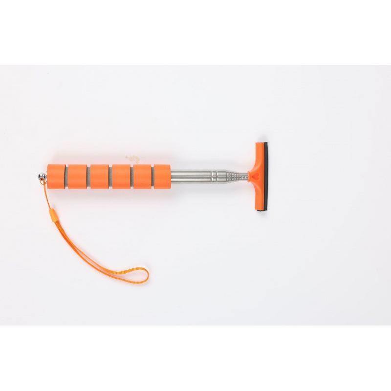 Retractable Car Mirror & Window Cleaning Tool with Stainless Steel Scraper