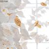 Fluttering Leaves Ceiling Suspension Ornaments Wall Hanging Crafts Living Room Decoration Wall Background Display Leaf Pendants