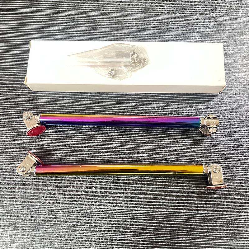 150mm Universal Car Splitter Rods Racing Adjustable Stainless Steel Front Bumper Lip Support Tie Bar Kit Saving Drilling Hole