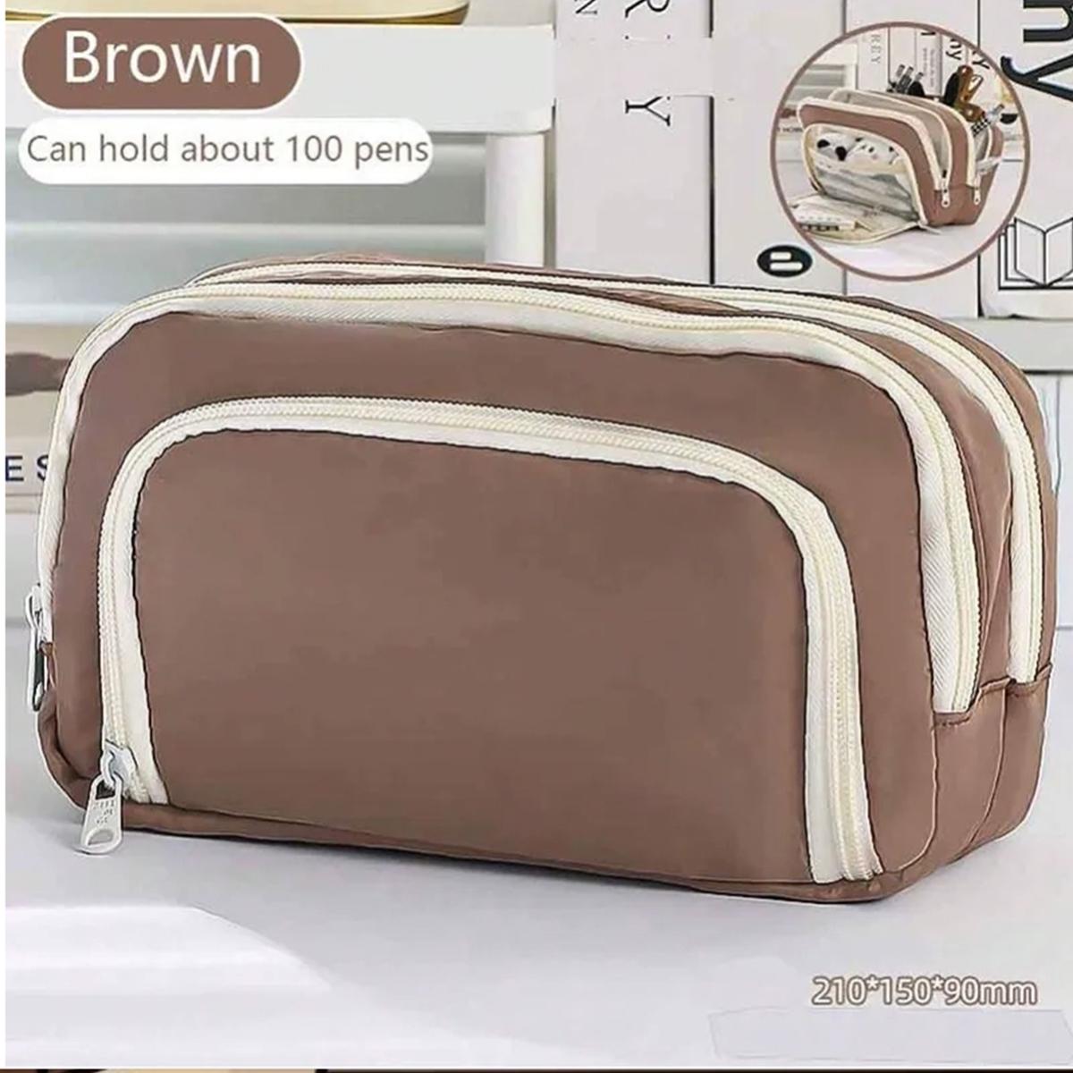 

Кавайный пенал большой вместимости, эстетичная сумка-держатель для ручек, детский пенал, школьные и офисные принадлежности, корейская канцелярия