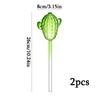 2pcs Self Watering Globes Cactus Shape Glass Plant Watering Globes Self Watering Planter Insert Cacti Plant Watering Devices Automatic Plant