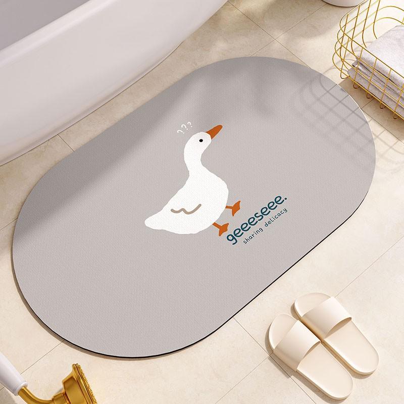 Soft Diatom Mud Toilet Absorbent Pad, Non-Slip Foot Pad At The Toilet Door, Quick-Drying Toilet, Bathroom Floor Mat Is Easy To Take Care Of
