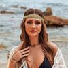 Crystal Hairband with Simple Headband for and Gift for Women Gold and Rhinestones, Fashionable, Classic, Parties, Dates, Concerts, More. (Free, Green)