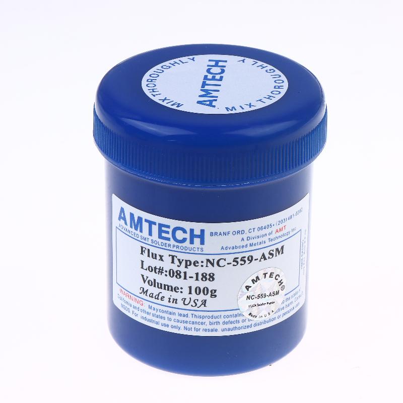 1 Set 100G Flusso per Saldatura No-Clean Affilatore per Punta Saldatore Saldatura Riparazione PCB Saldatura Flusso Nc-559-Asm per Saldatura