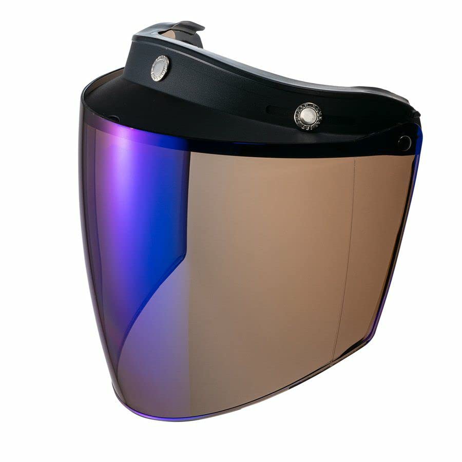 

Nankai Motorcycle Square Shield Light NE16 [Nankai Parts] Mirror, Smoke/Blue,