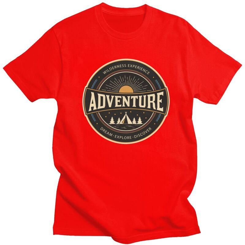 

Custom Adventure Outdoor Wilderness Explorer Camping T Shirt for Men Tshirt Leisure Tees Short Sleeves Tshirt Clothing Gift S