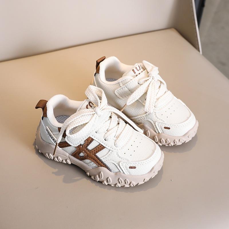 

2025 осень детские кроссовки для девочек низкие белые кеды для мальчиков и девочек детская обувь кожаные кроссовки папы 22-26 yards (5 pairs in one hand) хаки