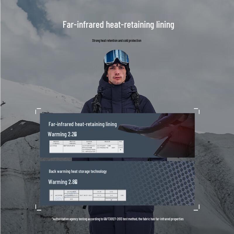 Tanboer Unisex Extreme Cold Long Puffer Down Jacket TEF560819A