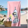Bender Printed Quick Dry Beach Towel Super Absorbent Soft Lightweight Bath Towel for Pool Summer Travel