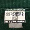 Lee 90s Old Long Sleeve Sweat Trainer Green STURDY SWEATS Fleece-lined Men's Used