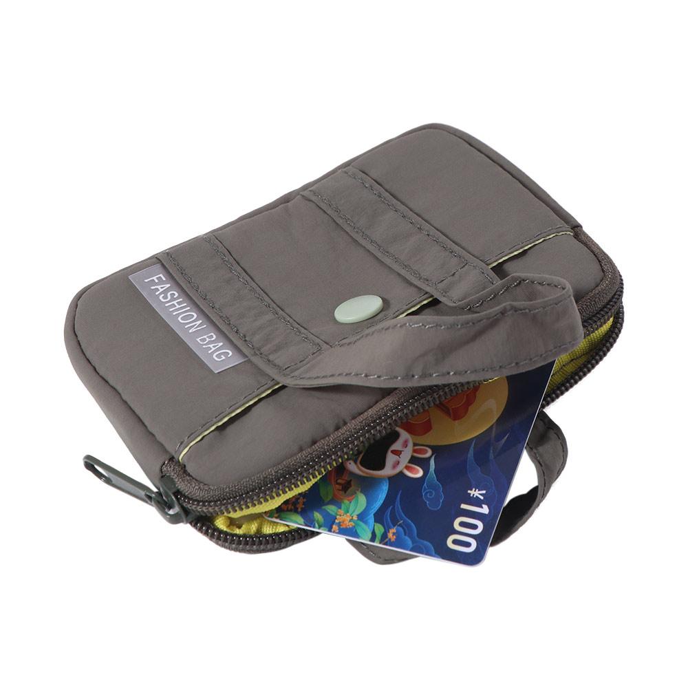 Korean Style Nylon Coin Purse Portable Mini Earphone Storage Bag Practical Card Pouch  Girls