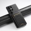 Luxury Faux Leather Oil Wax Smooth Surface Phone Case Card Holder Stand for Samsung Galaxy S26 Ultra S25 Plus S24 S23 S22