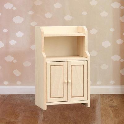 1/12 Dollhouse Cabinet Mini Model Decor Lightweight Stable Wooden Furniture Simulation Accessories