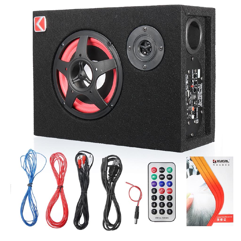 Subwoofer attivo per auto sotto il sedile da 6 pollici 350 W Altoparlante subwoofer per auto alimentato audio stereo per bassi Subwoofer attivo