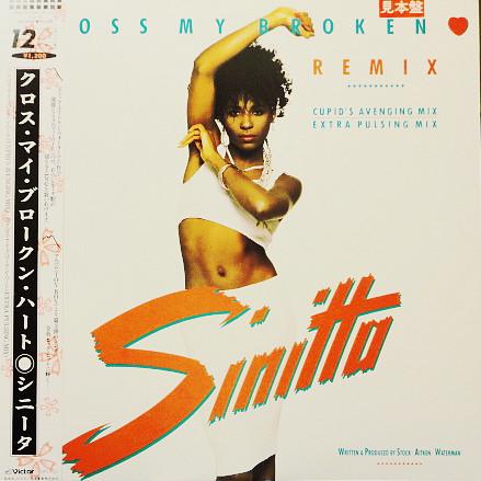 

12inch Record SINITTA - Cross My Broken Heart VIL1029 Victor 1988 Japan Pop Used