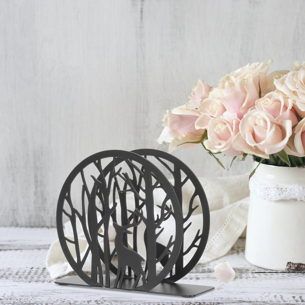 Hollow Elk Tree Napkin Holder Metal Tissue Holder Tissue Storage Stand Napkin Metal Holder Rustic Napkin Holder