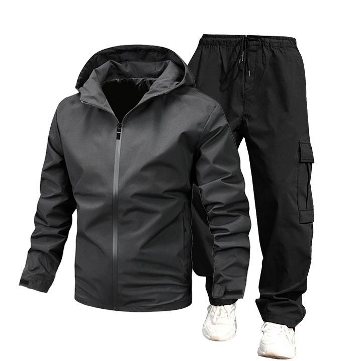 Spot hot sale men s and women s same spring and autumn new fashion trend jacket overalls combination S