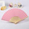 Handmade Kids Drawing Wedding Folding Chinese Style Paper Fan Hand Held