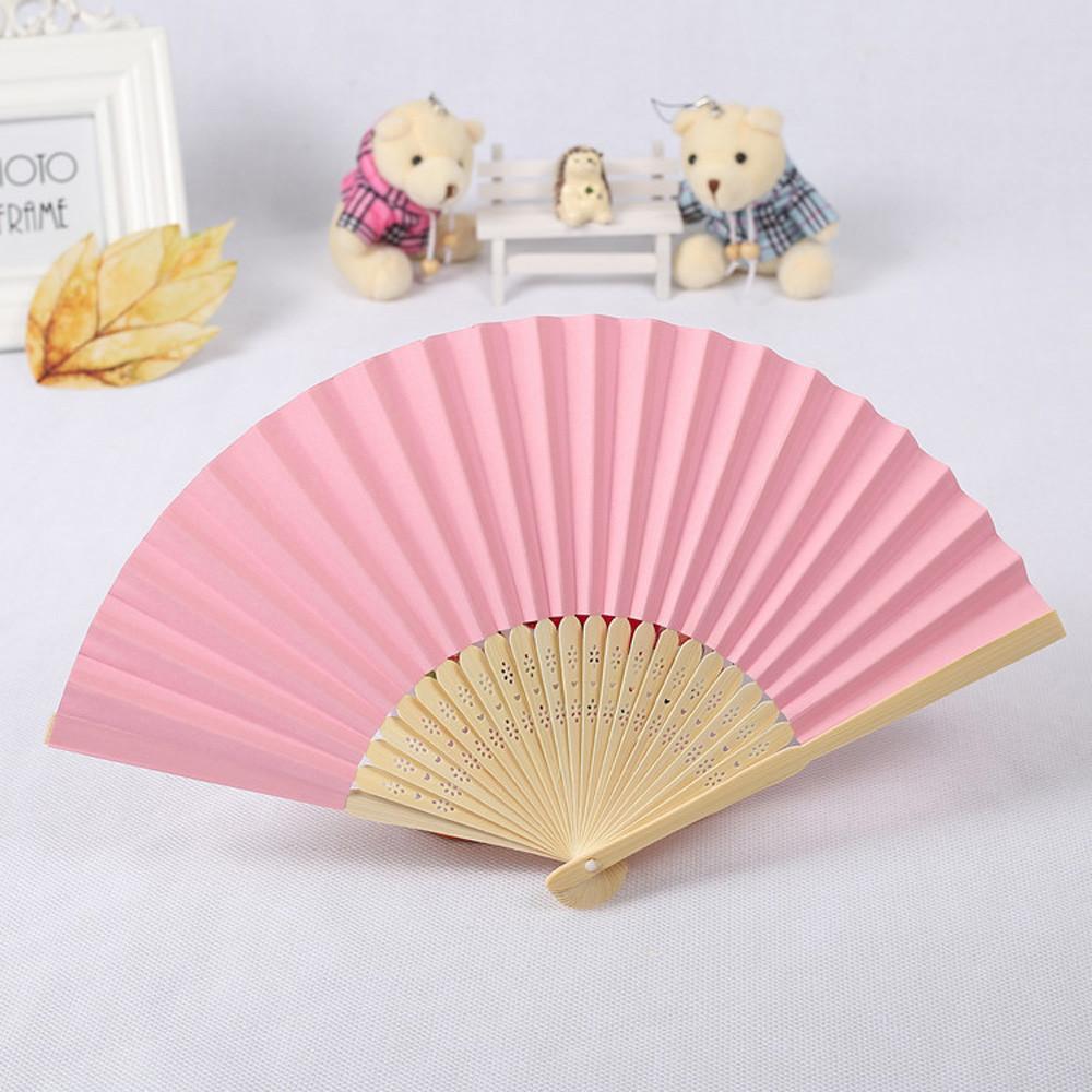 Handmade Kids Drawing Wedding Folding Chinese Style Paper Fan Hand Held