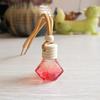 Colorful Diamond Car Perfume Pendant - Empty Glass Bottle Aroma Diffuser