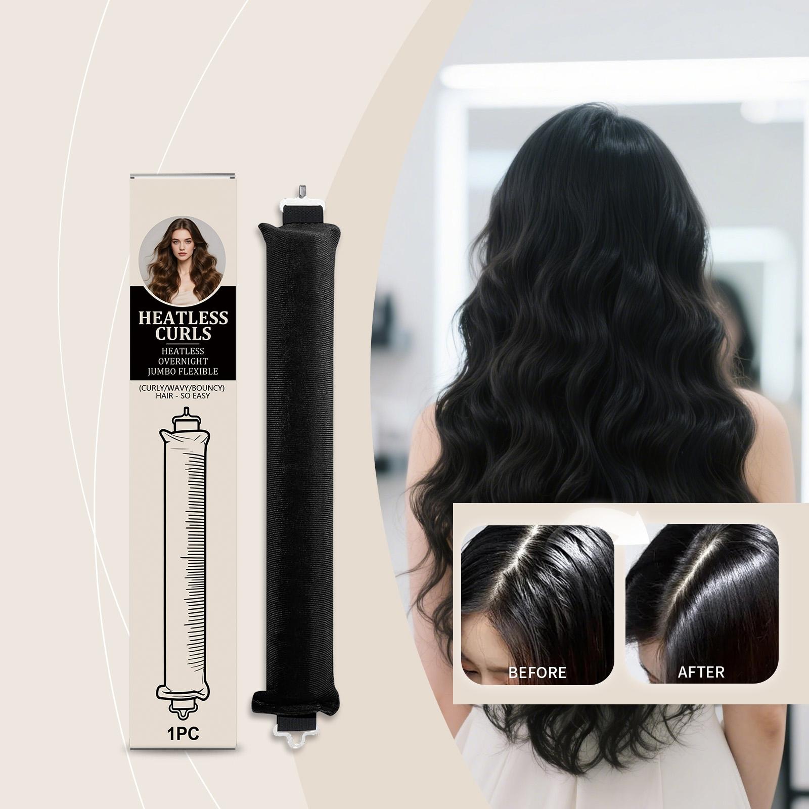 

Ненагревающийся бигуди для сна — это мягкий и подходящий инструмент для всех типов волос, обеспечивающий долговечную укладку и завивку. One Size чёрный