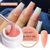 UV/LED Gel na prodlužování nehtů Křišťálový fototerapeutický gel Modelovací Rychle vytvrzující Pevný gel DIY Salon Nástroj pro nail art