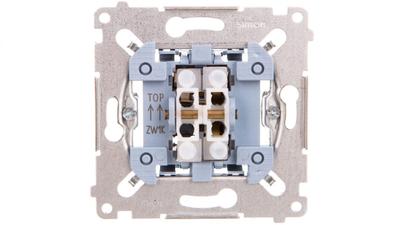 Simon 54 Three-position Shutter Switch 1-0-2 Mechanism 250A 250V, Quick Connectors, 1Km