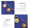 Niche Colorful Floral Drip Oil Pendant Necklace - Personalized Pastoral Autumn/Winter Style Jewelry