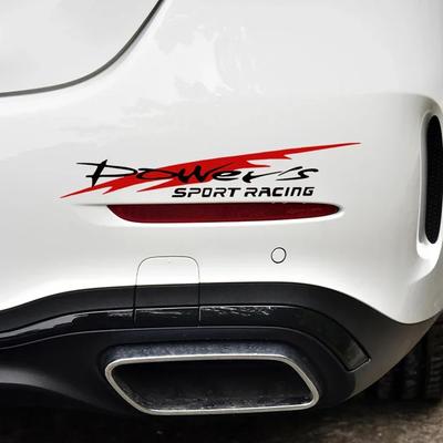 30x5,5cm Závodní vývojový auto samolepka Stylová Power's Závodní vývojový sportovní samolepka Auto reflexní vodotěsná nálepka