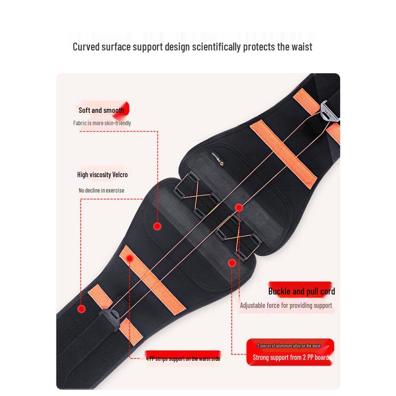 Men's Weightlifting Belt: Professional Squat and Deadlift Lumbar Support
