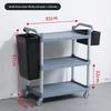 Hotel Restaurant Trolley Dish Cart Push Cart Three Tier Serving Utility Commercial Catering Vehicle Service Trolley Kitchen Cart