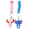 Adorable Cartoon Stitch Keychain For Girls Cute Couple Backpack Charm For Students