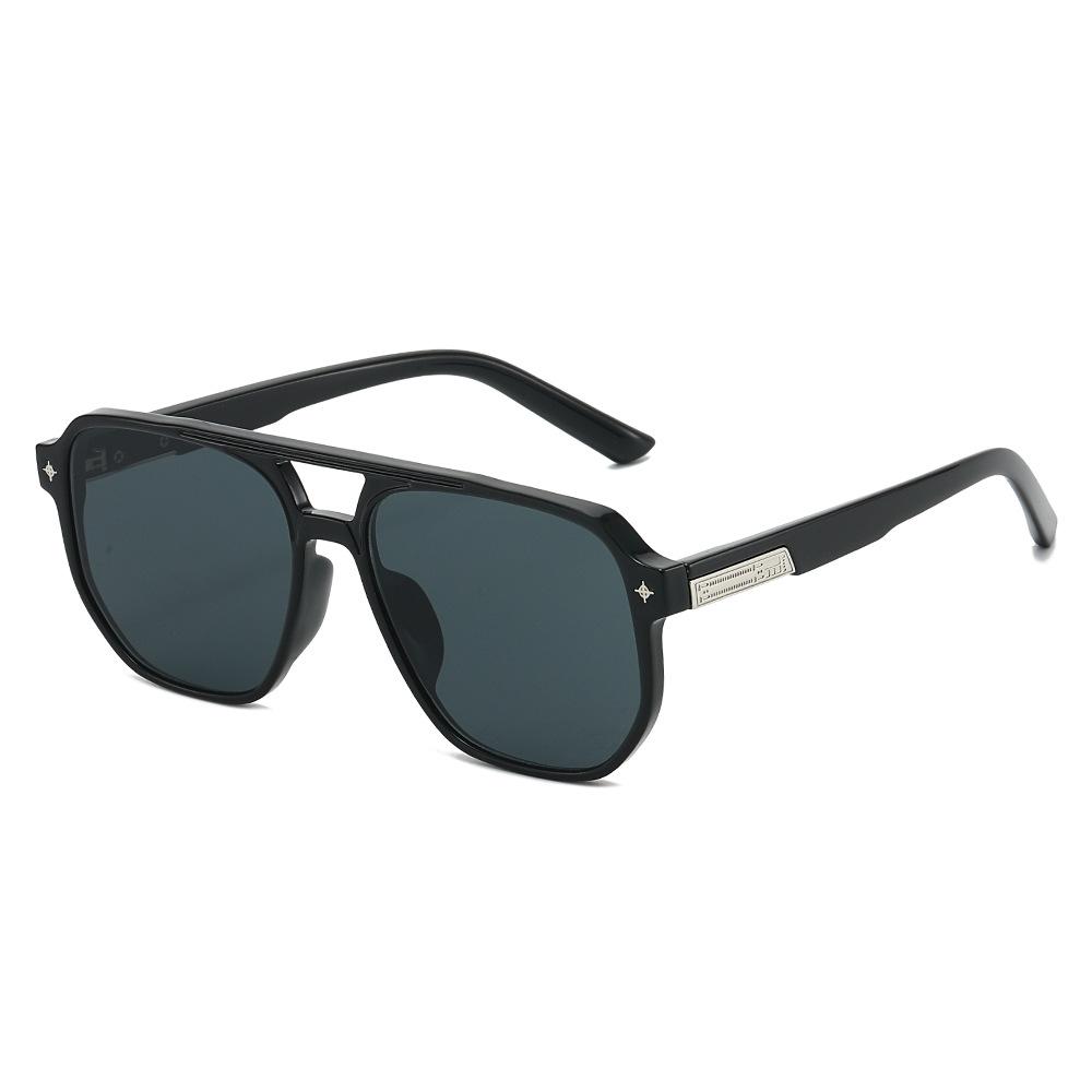 2026 New Large Frame Pilot Sunglasses Women INS Fashion Star Design Eyewear Regular