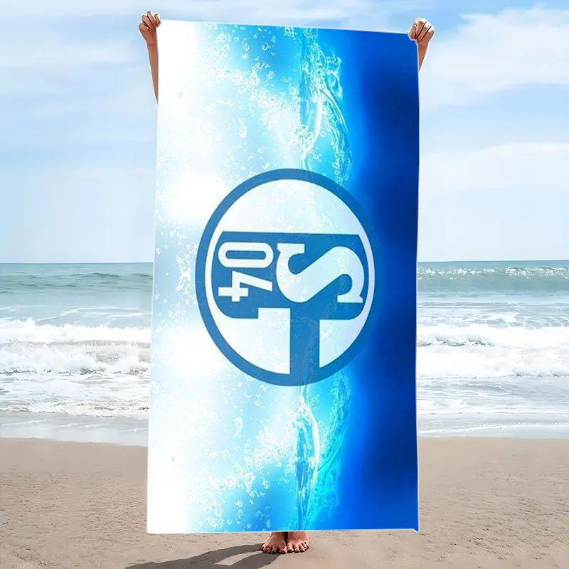 FC Schalke 04 Logo Print Beach Towel, Large Soft Quick Dry Towel for Beach Camping Swimming