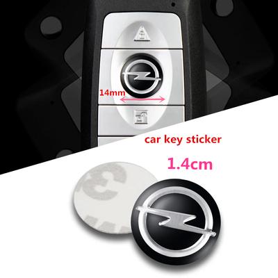 5 st 50 st 14 mm 1,4 cm Bilnyckelklistermärke Aluminiumemblem Dekal För Astra j Insignia Astra g Corsa Zafira Mokka Vivaro Meriva