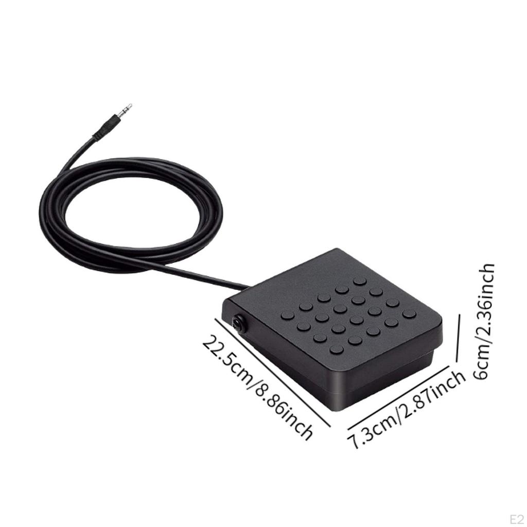 Electronic Piano Pedal Sustain Non Slip Universal Sturdy Compact Professional Keyboard