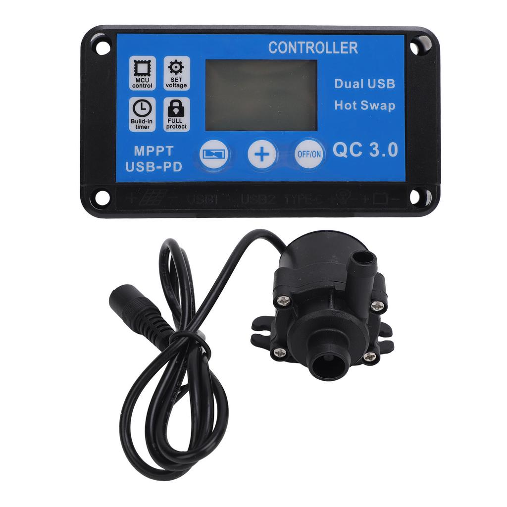 Fountain Water Pump Portable Submersible Fountain Pump with Timing Control and Controller for Rockery Fountain Fish Tank