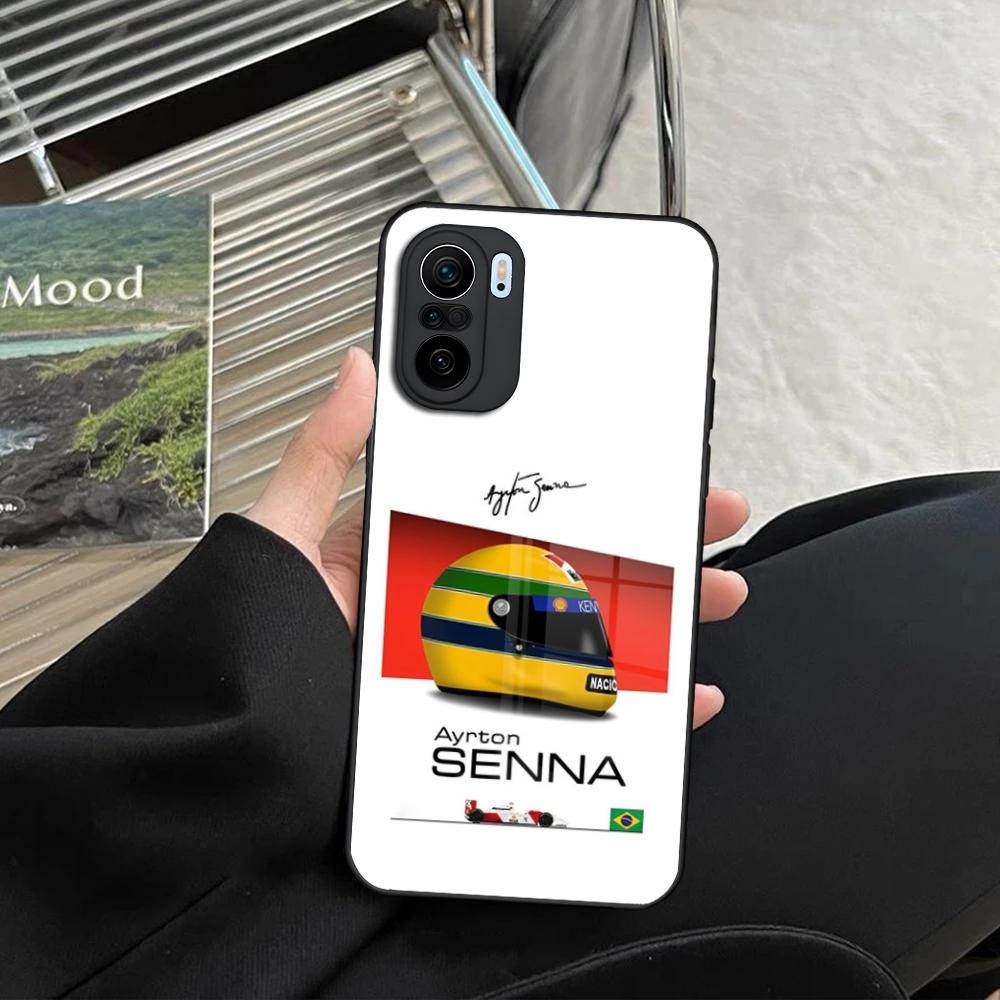 Ayrton Senna F1 Phone Case for Xiaomi Redmi Note 13 12 11 10 13c 9t 12s 11s 12c Pro toughened glass