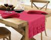 Vargottam Pink Home Decor Stylish Wedding Party Holiday Table Setting Decor Solid Double Frill Table Runner-14 X 108
