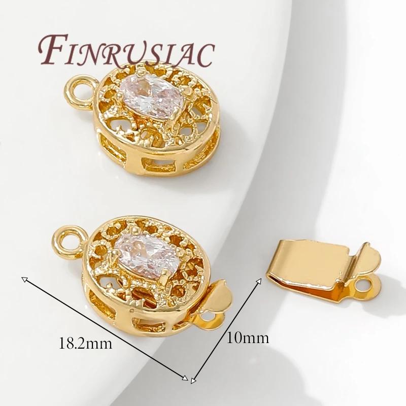 18K Gold Plated Connector Verschlüsse Für Perlenarmband Halskette Herstellung,Perlen Endkappen Befestigungsverschlüsse DIY Handgemachter Schmuck Zubehör